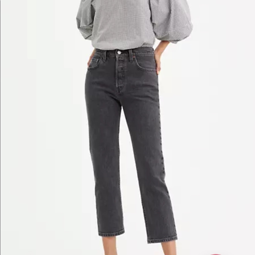 Levi’s | 501 ORIGINAL STRETCH CROPPED WOMEN'S JEANS - Black